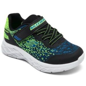Size 13 Toddler Skechers Kids' Blue and Lime Sneakers
